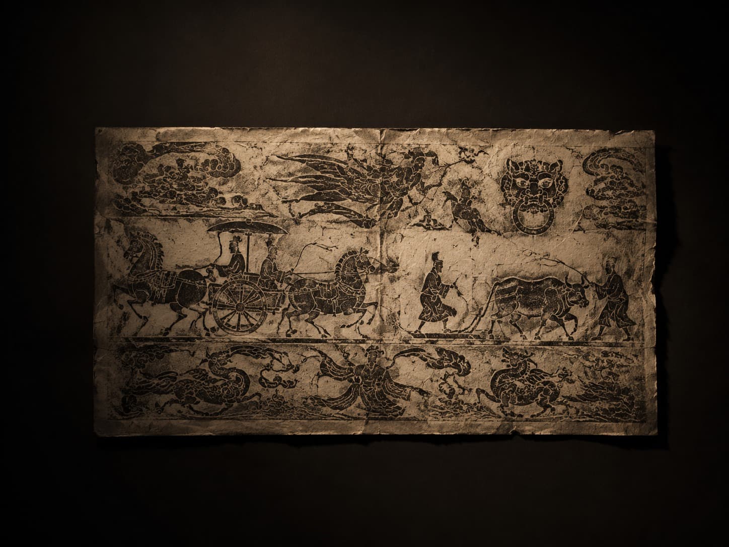 汉画像石拓片 · 绥德汉代画像石博物馆